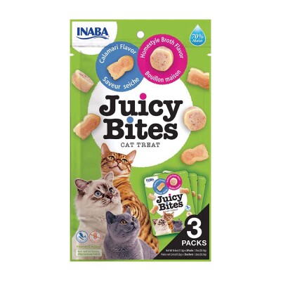 INABA Juicy Bites Σπιτικός ζωμός & Καλαμάρι 34gr