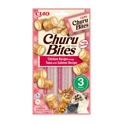 INABA Churu Bites Κοτόπουλο, Τόνος & Σολομός 30gr