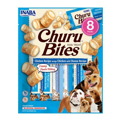 INABA Churu Bites Κοτόπουλο & Τυρί 96gr