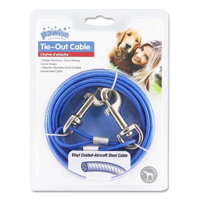 Tie Out Cable 6m (Upto 60LBS), Κόκκινο/Μπλέ