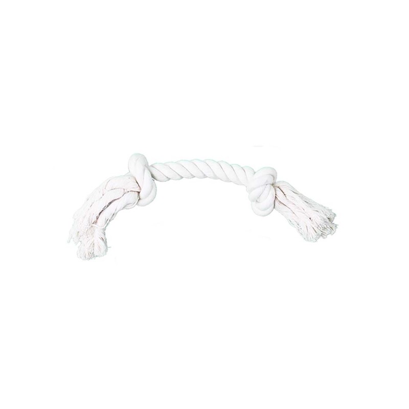 PW Παιχνίδι Σκύλου Rope Bone 2 Knots Natural 17.8cm