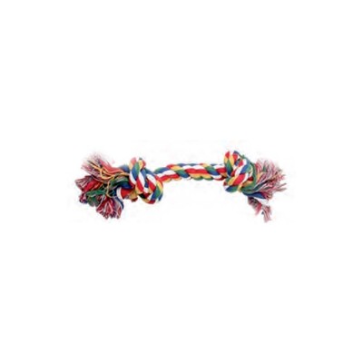 PW Παιχνίδι Σκύλου Rope Bone 2 Knots Multicolor 17.8cm