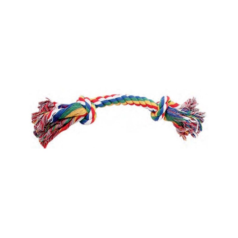 PW Παιχνίδι Σκύλου Rope Bone 2 Knots Multicolor 30.5cm