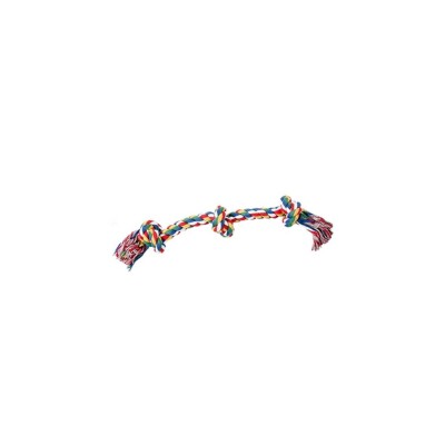 PW Παιχνίδι Σκύλου Rope Bone 3 Knots Multicolor 33cm