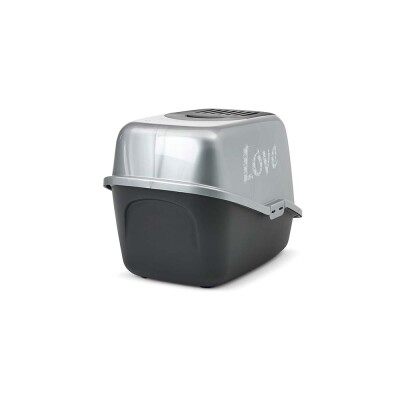 SAVIC Nestor Impression Love Ασημί-Μαύρο | 56x39x38,5cm