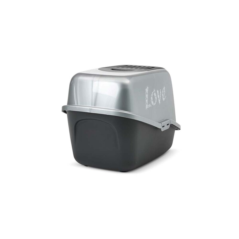 SAVIC Nestor Impression Love Ασημί-Μαύρο | 56x39x38,5cm