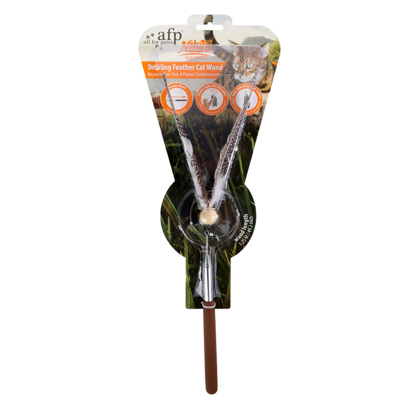 AFP Παιχνίδι Γάτας Instincts Feather Swirling Wand Teaser