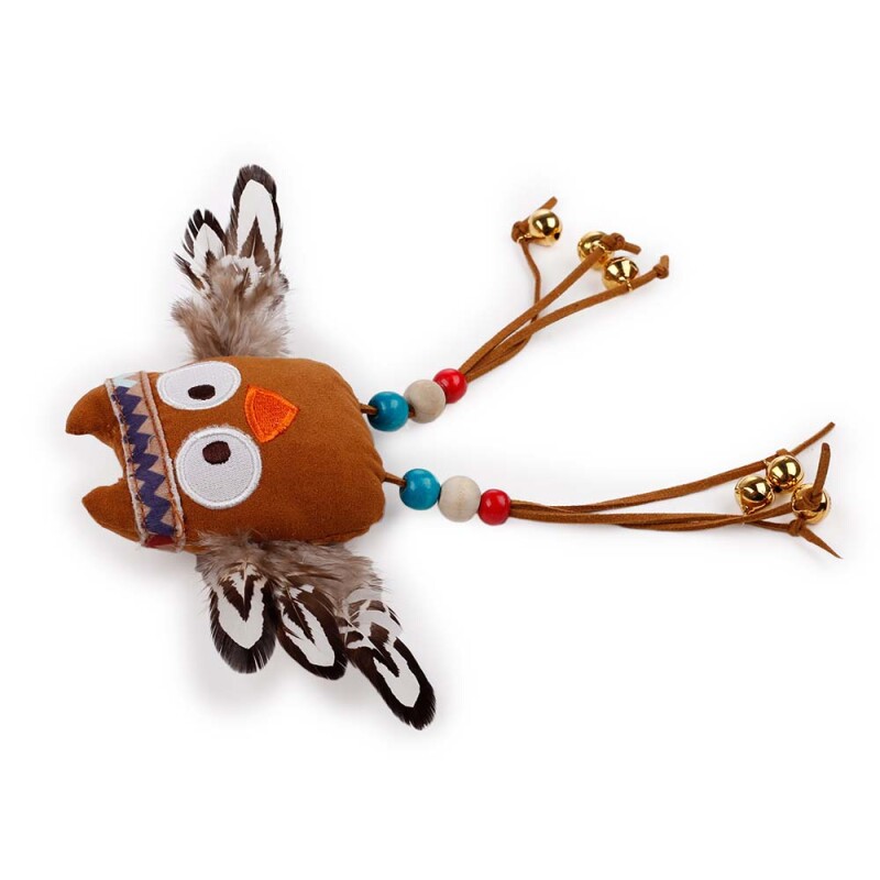 AFP Παιχνίδι Γάτας Dancing Owl Καφέ / Μπέζ / Εκρού