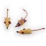 AFP Παιχνίδι Γάτας Mice 3PK Καφέ / Μπέζ / Εκρού