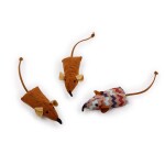 AFP Παιχνίδι Γάτας Mice 3PK Καφέ / Μπέζ / Εκρού