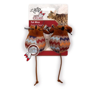 AFP Παιχνίδι Γάτας Fat mouse Καφέ / Μπέζ / Εκρού