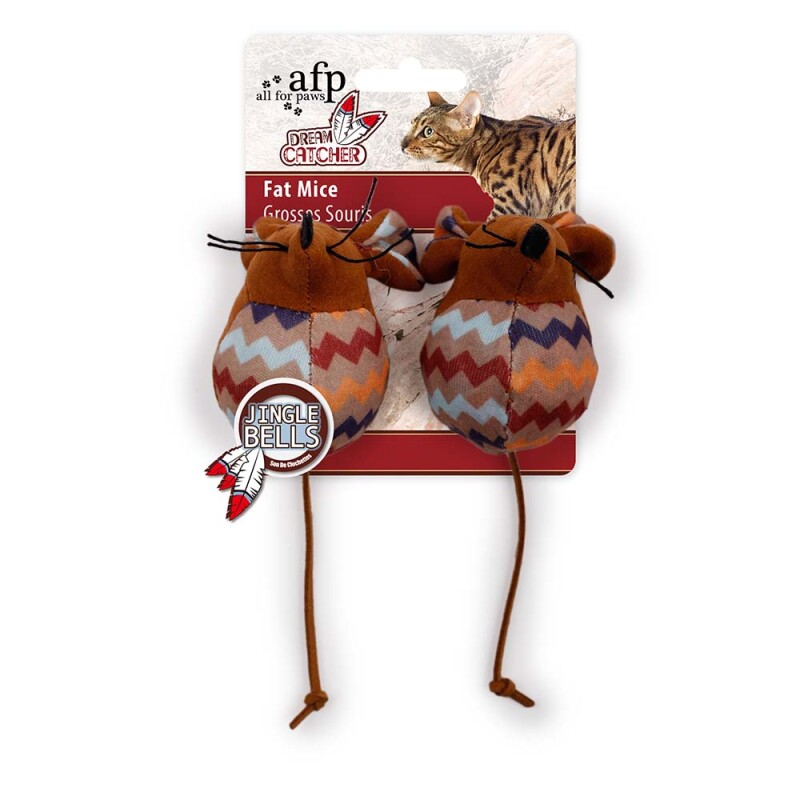 AFP Παιχνίδι Γάτας Fat mouse Καφέ / Μπέζ / Εκρού