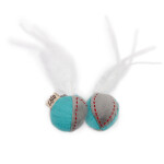 AFP Παιχνίδι Γάτας Feather Ball Τιρκουάζ