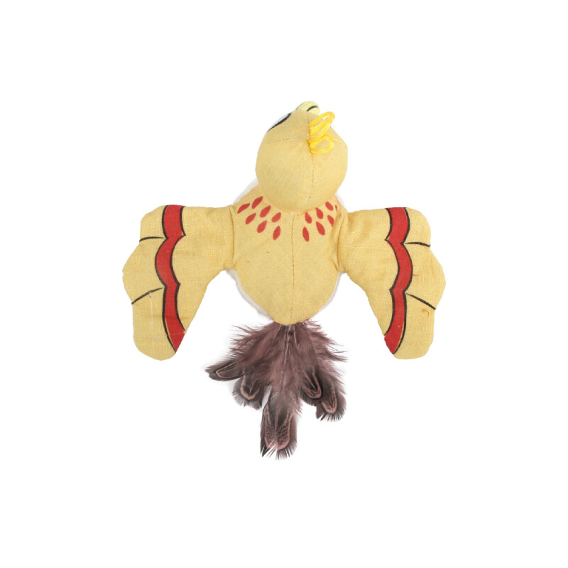 AFP Παιχνίδι Γάτας Catoon Jittering Bird Κίτρινο