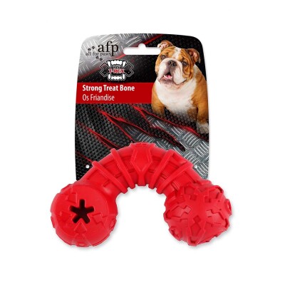 AFP Παιχνίδι Σκύλου Mighty Strong Treat Bone Κόκκινο