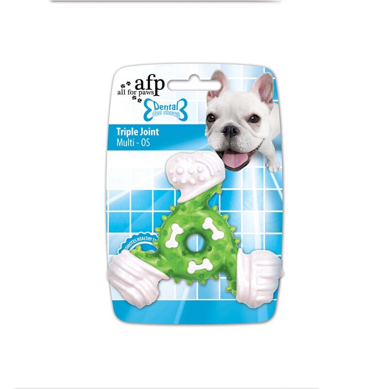 AFP Παιχνίδι Σκύλου οδοντικής φροντίδας Dental Triple Joint