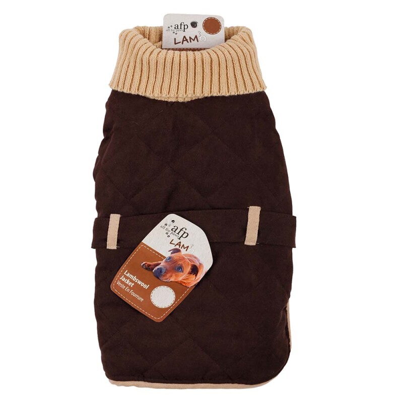 AFP Lambswoold Turtleneck Jacket Καφέ Lg