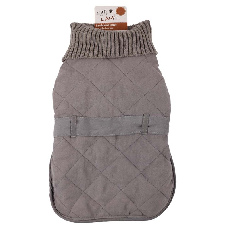 AFP Lambswoold Turtleneck Jacket Γκρί Md