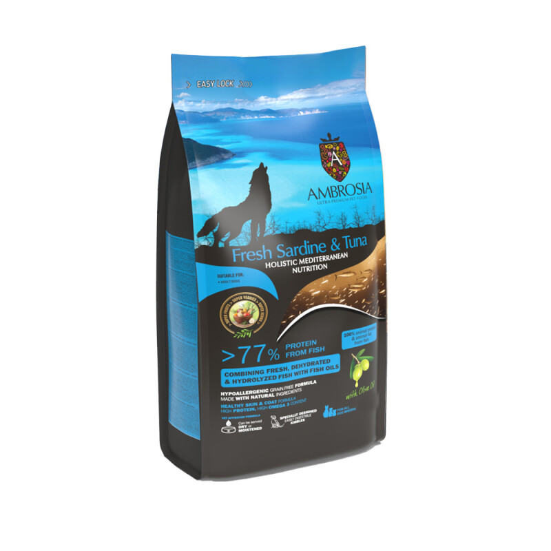 Ambrosia Mediterranean Diet Adult Fresh Sardine & Tuna 1,5kg
