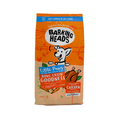 BARKING HEADS Little Paws Small Bowl Lickin' Goodness Chicken