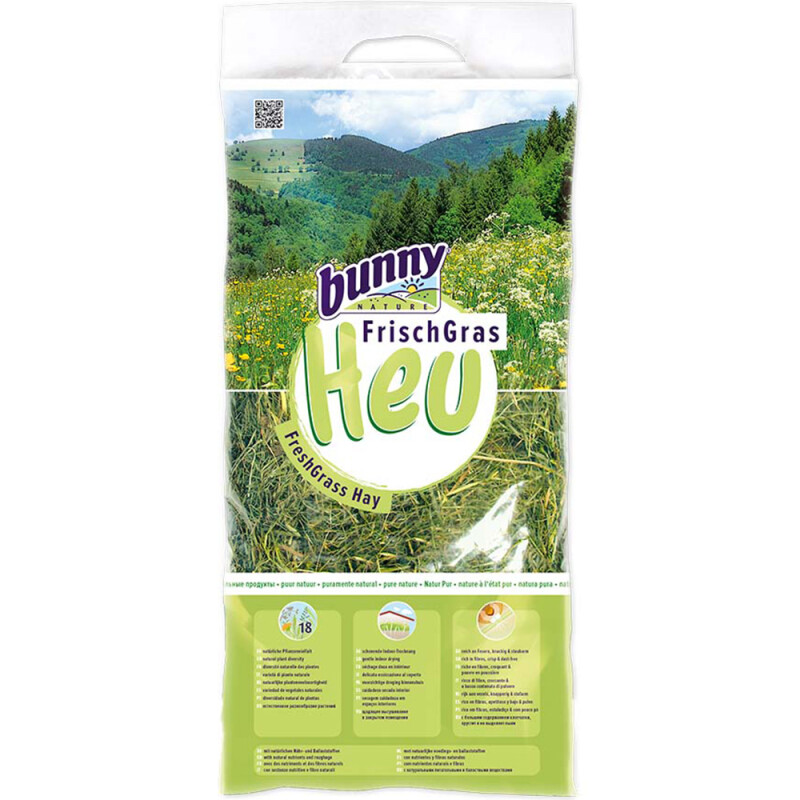 BUNNY FreshGrass Hay Pure Nature 750gr