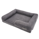 GLEE Κρεβάτι Glasgow Σκούρο Γκρι Small 66x53x14cm