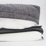 GLEE Κρεβάτι Glasgow Σκούρο Γκρι Small 66x53x14cm