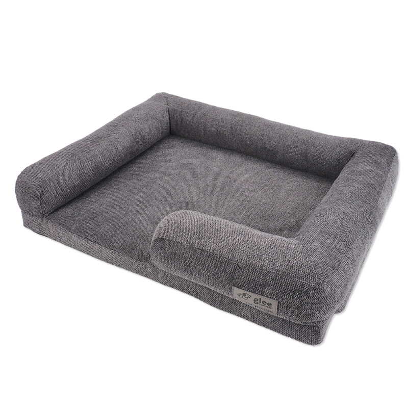 GLEE Κρεβάτι Glasgow Σκούρο Γκρι Small 66x53x14cm