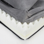 GLEE Bed Bristol Light Grey 90x70x23cm