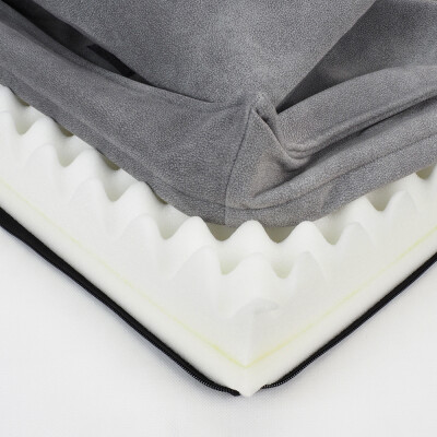 GLEE Κρεβάτι Bristol Ανοικτό Γκρι 90x70x23cm