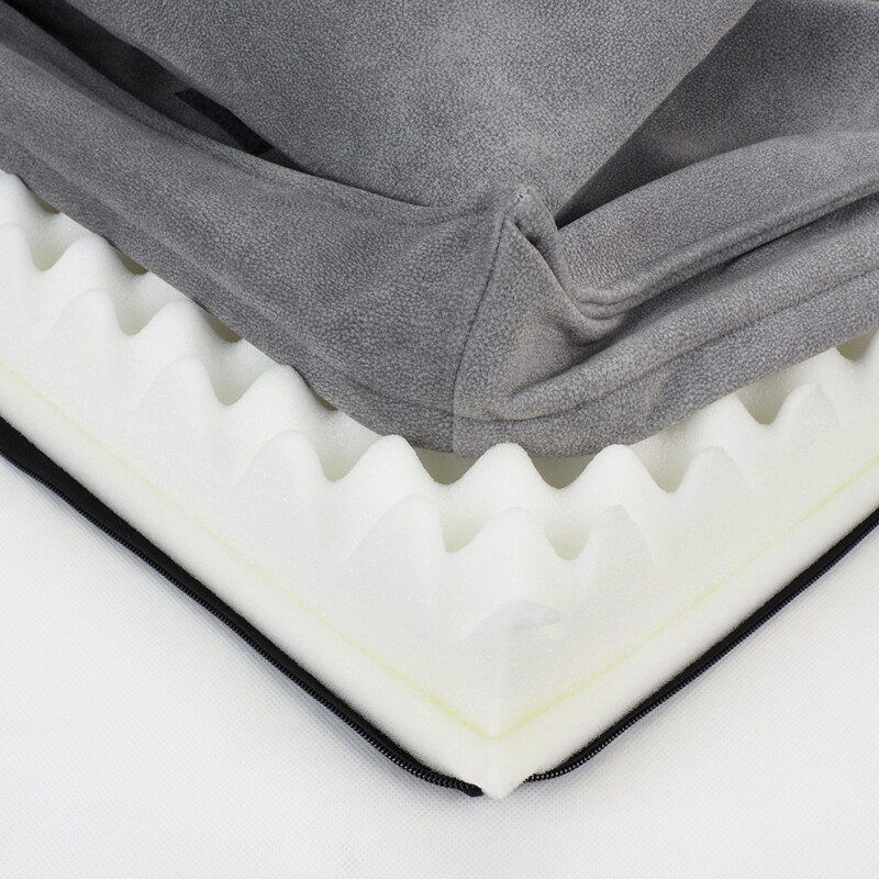 GLEE Bed Bristol Light Grey 90x70x23cm