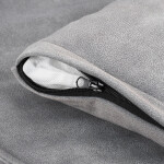 GLEE Bed Bristol Light Grey 90x70x23cm