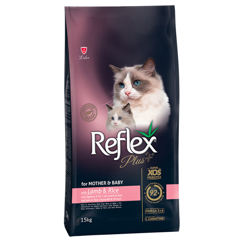 REFLEX PLUS Mother & Baby Cat Lamb & Rice 15kg