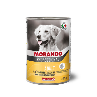 MORANDO Υγρή τροφή σε πατέ για σκύλους 400gr