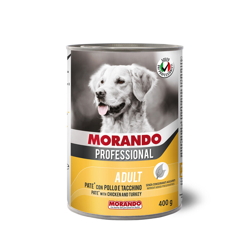 MORANDO Υγρή τροφή σε πατέ για σκύλους 400gr