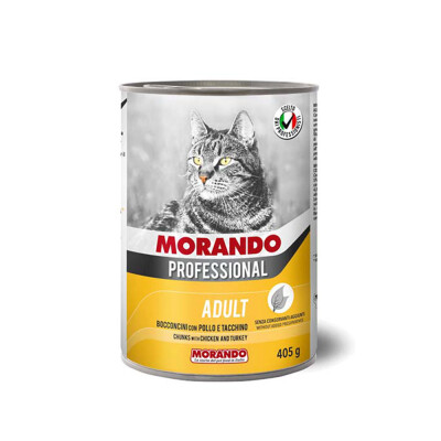 MORANDO Professional Adult Κοτόπουλο & Γαλοπούλα 405gr