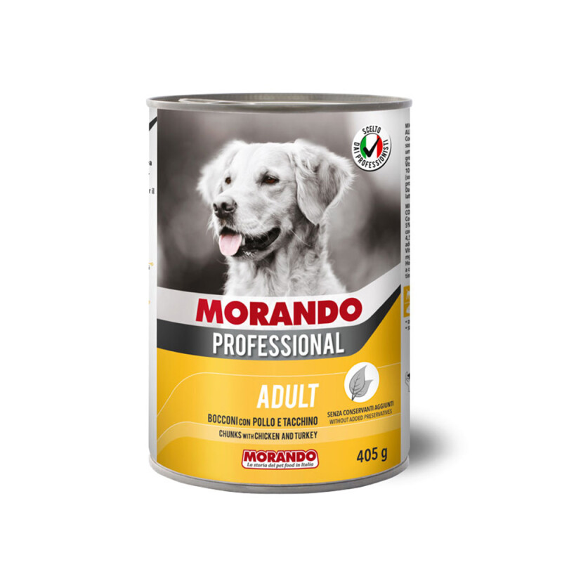 MORANDO Υγρή τροφή σε κομματάκια για σκύλους 405gr