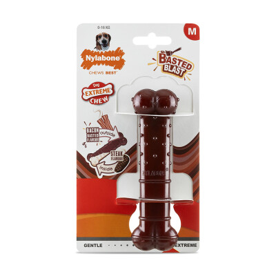 Nylabone Extreme Chew Basted Bone Bacon Medium