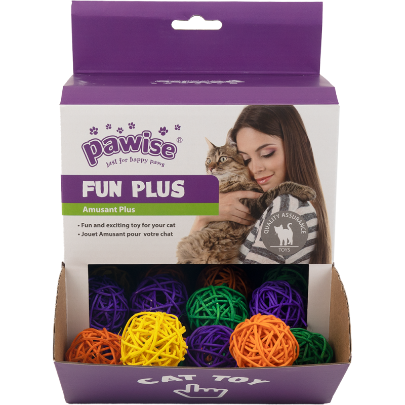 PW Παιχνίδι Γάτας Fun Box Willow Ball with Bell (1x36τμχ)