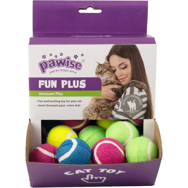 PW Παιχνίδι Γάτας Fun Box Tenis Ball with Bell (1x24τμχ)