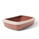 SAVIC Iriz Cat Litter Tray Beige/Pink | 42x31x12,5cm