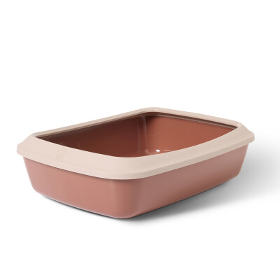 SAVIC Iriz Cat Litter Tray Beige/Pink | 42x31x12,5cm